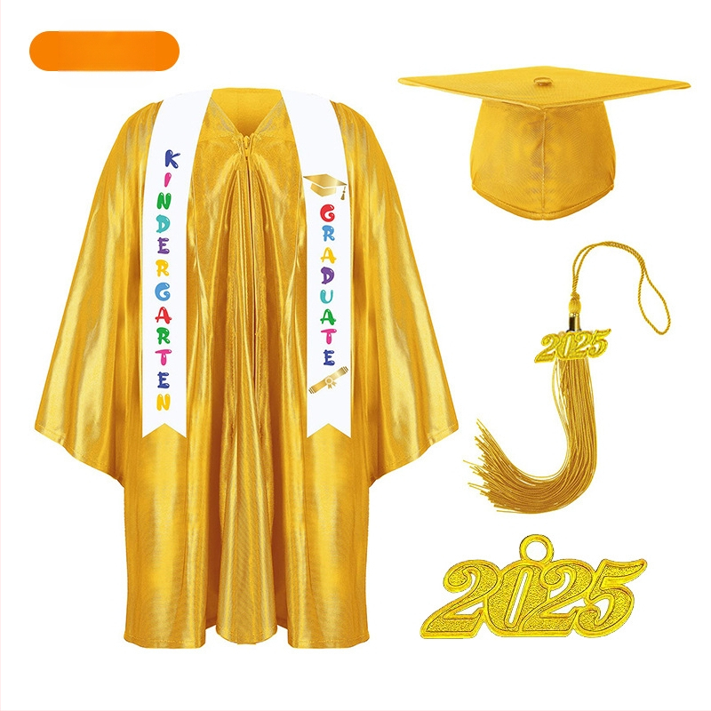 Jin Yi Bao детска завършваща униформа за училищни представления, трикотажна материя, 95% полиестер, за деца 3–8 години, AQL 1.0