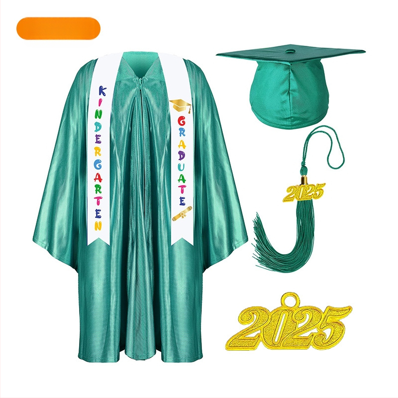 Jin Yi Bao детска завършваща униформа за училищни представления, трикотажна материя, 95% полиестер, за деца 3–8 години, AQL 1.0