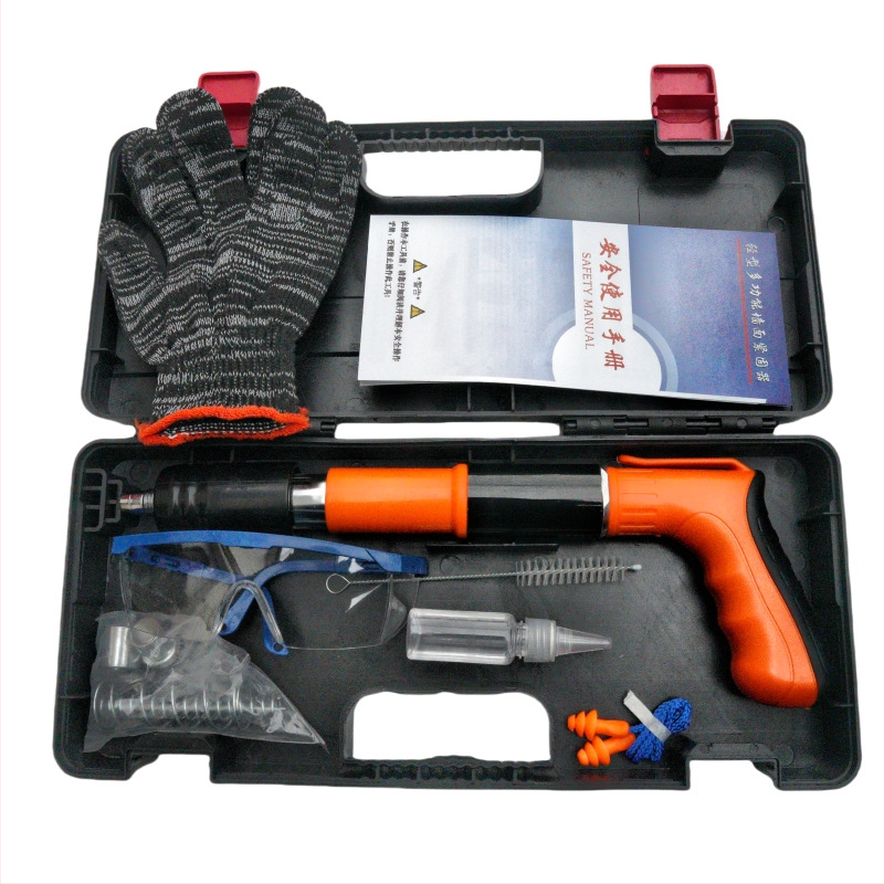 Мини пистолет за пирони – за закрепване в бетон и монтаж, скоби за климатик; серия Mini Gun Nail Gun, произход Германия, пазар Океания