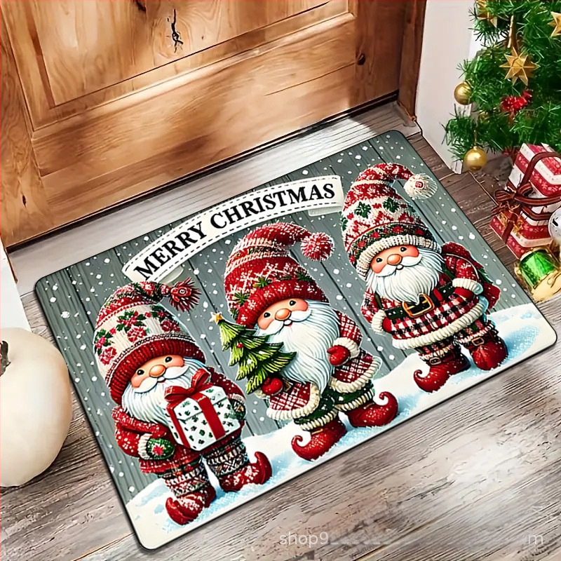 Ulazni tepih — poliester vlakna, tisak, kvadratni oblik, uzorak u duginim bojama, strojno pranje