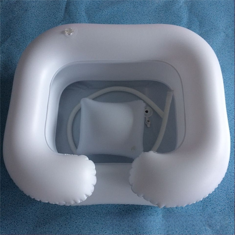 Qiao Ba PVC pripučiamas plaukų plovimo baseinas lovoje – nešiojamas nėščioms