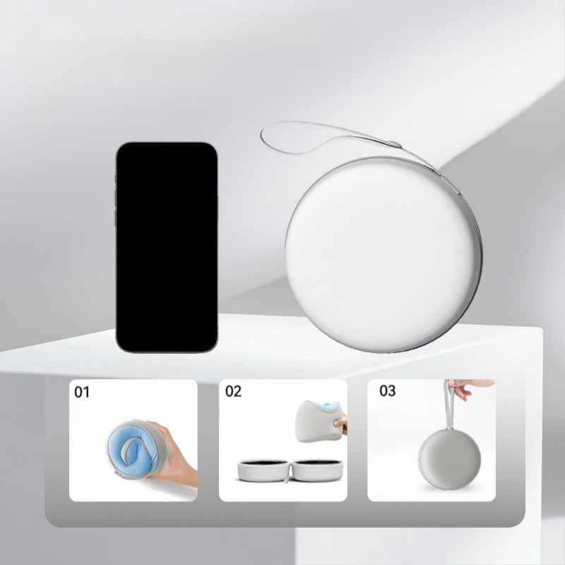 Atminties putų U formos kelioninis kaklo pagalvėlis, poliesterio audinys, lengvas iki 0,5 kg