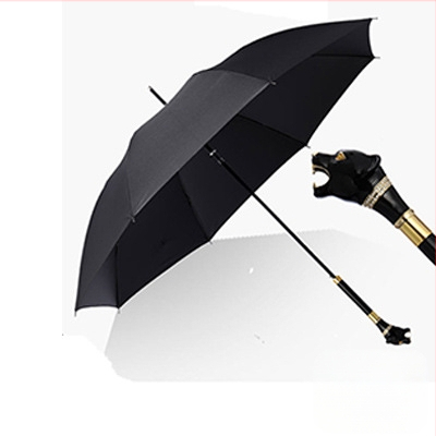 Dlhý dážďnik s retro štýlom, s 8 rebrami, automatické otváranie, tkanina 210T, vlákové výstuhy, možnosť tlače loga