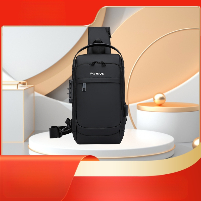 Vyrų krūtinės per petį krepšys dviračiams lauke, gatvės stilius, odos membrana, poliesterio pamušalas, naštos sumažinimas