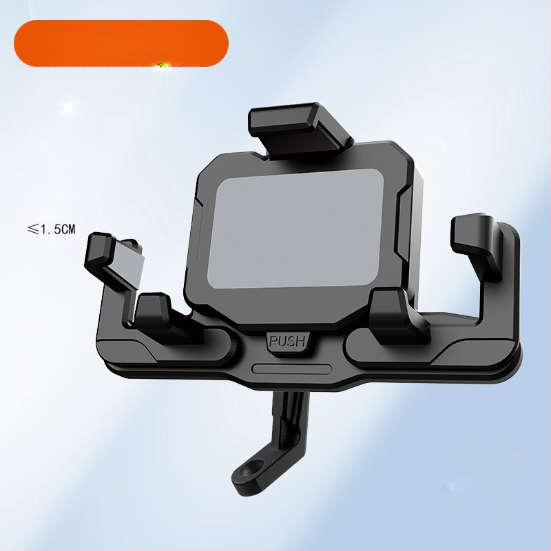 Držiak na telefón na motocykel a elektrické bicykle – proti otrasom, odolný, konštrukcia z nylonu a kovu, stabilná navigácia