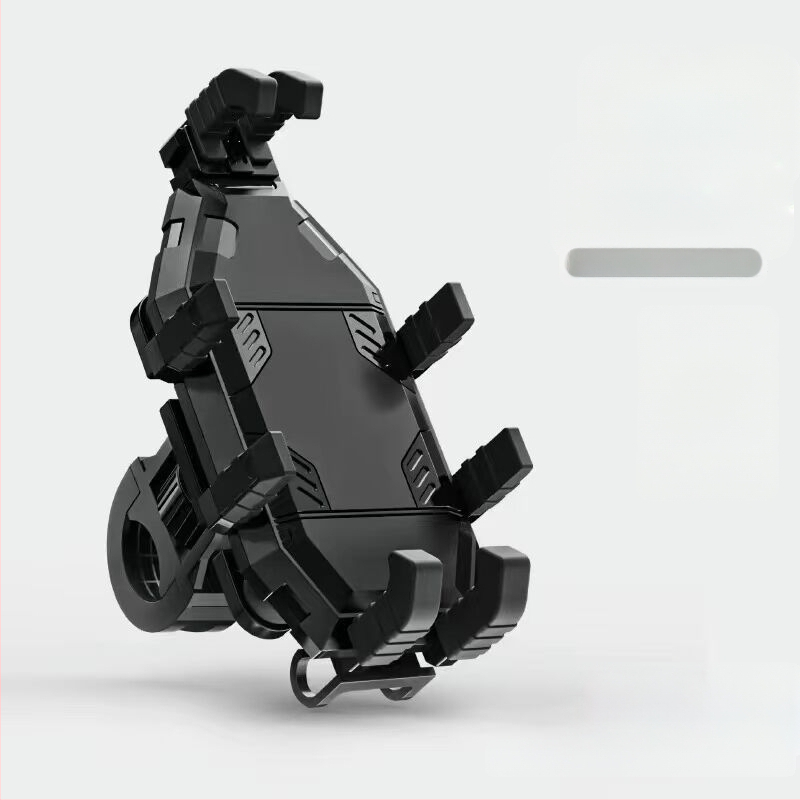 Držiak na telefón na motocykel a elektrické bicykle – proti otrasom, odolný, konštrukcia z nylonu a kovu, stabilná navigácia