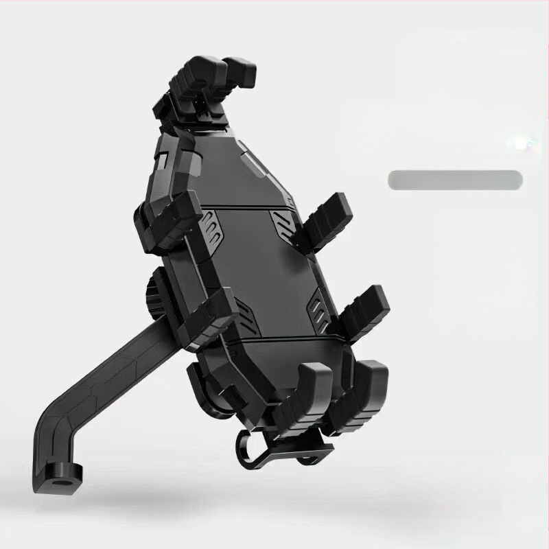 Držiak na telefón na motocykel a elektrické bicykle – proti otrasom, odolný, konštrukcia z nylonu a kovu, stabilná navigácia