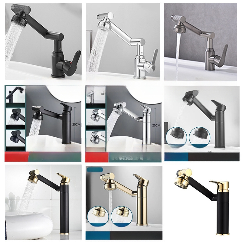 Slavina za umivaonik - nehrđajući čelik, miješanje tople i hladne vode, jednostruki dizajn, keramički uložak, montaža na ploču, 0–70°C