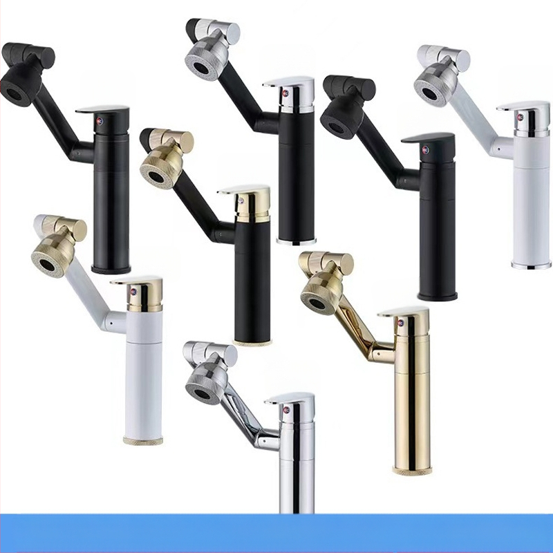 Slavina za umivaonik - nehrđajući čelik, miješanje tople i hladne vode, jednostruki dizajn, keramički uložak, montaža na ploču, 0–70°C