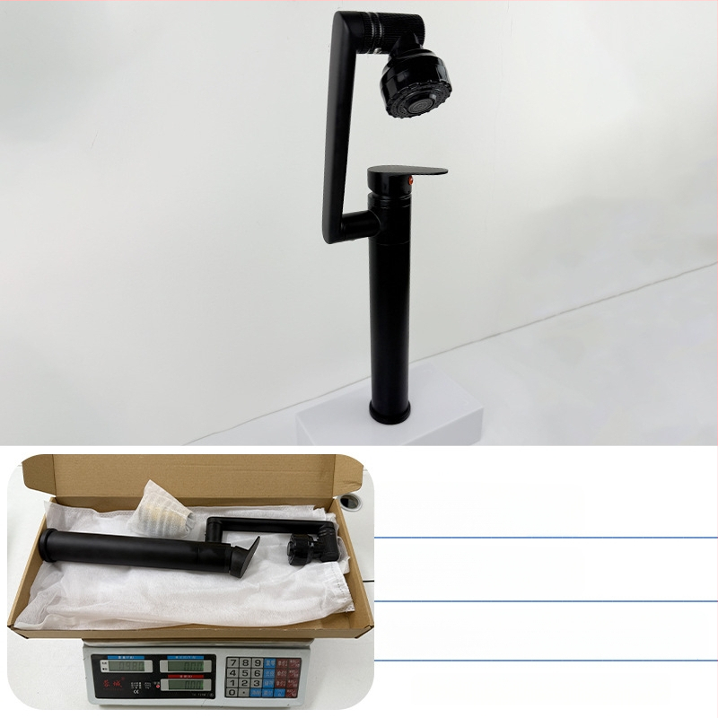 Slavina za umivaonik - nehrđajući čelik, miješanje tople i hladne vode, jednostruki dizajn, keramički uložak, montaža na ploču, 0–70°C