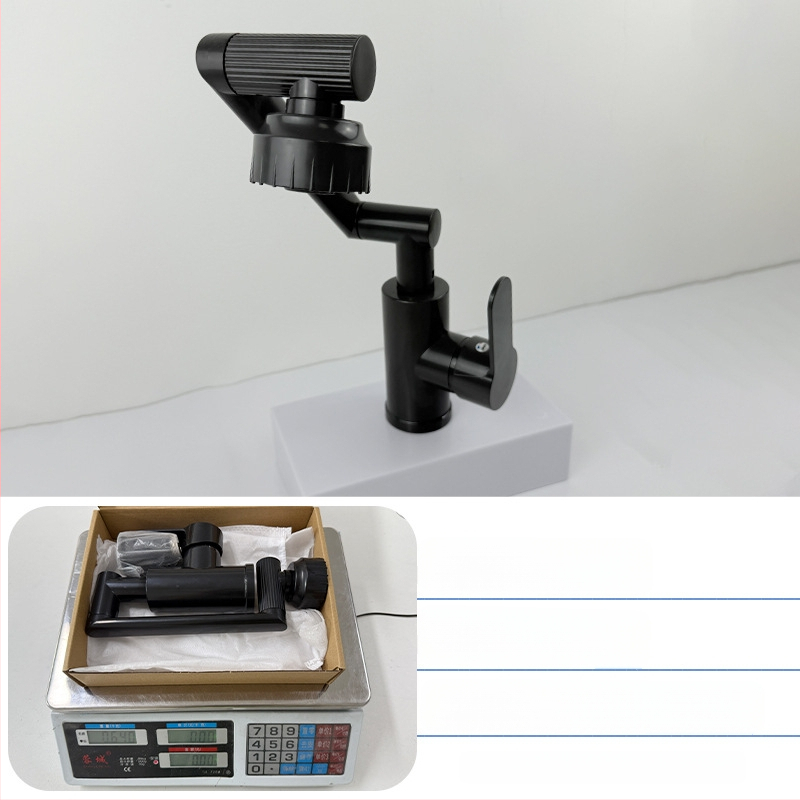 Slavina za umivaonik - nehrđajući čelik, miješanje tople i hladne vode, jednostruki dizajn, keramički uložak, montaža na ploču, 0–70°C