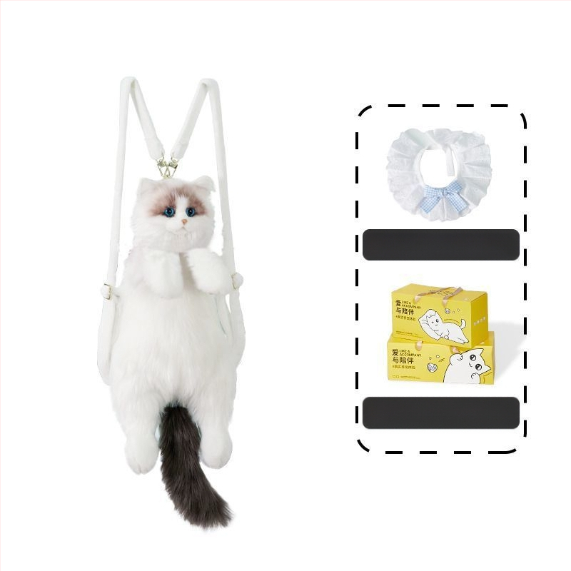 Wc0 RagDoll macska hátizsák – plüss játékbaba lányoknak