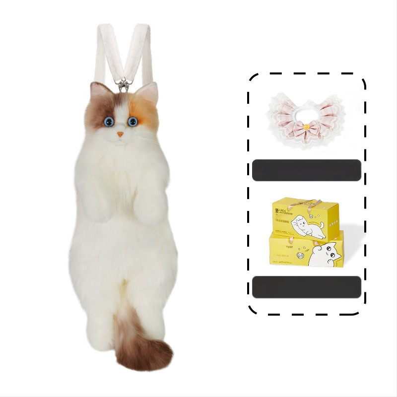 Wc0 RagDoll macska hátizsák – plüss játékbaba lányoknak