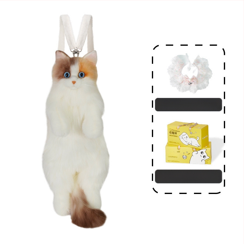 Wc0 RagDoll macska hátizsák – plüss játékbaba lányoknak