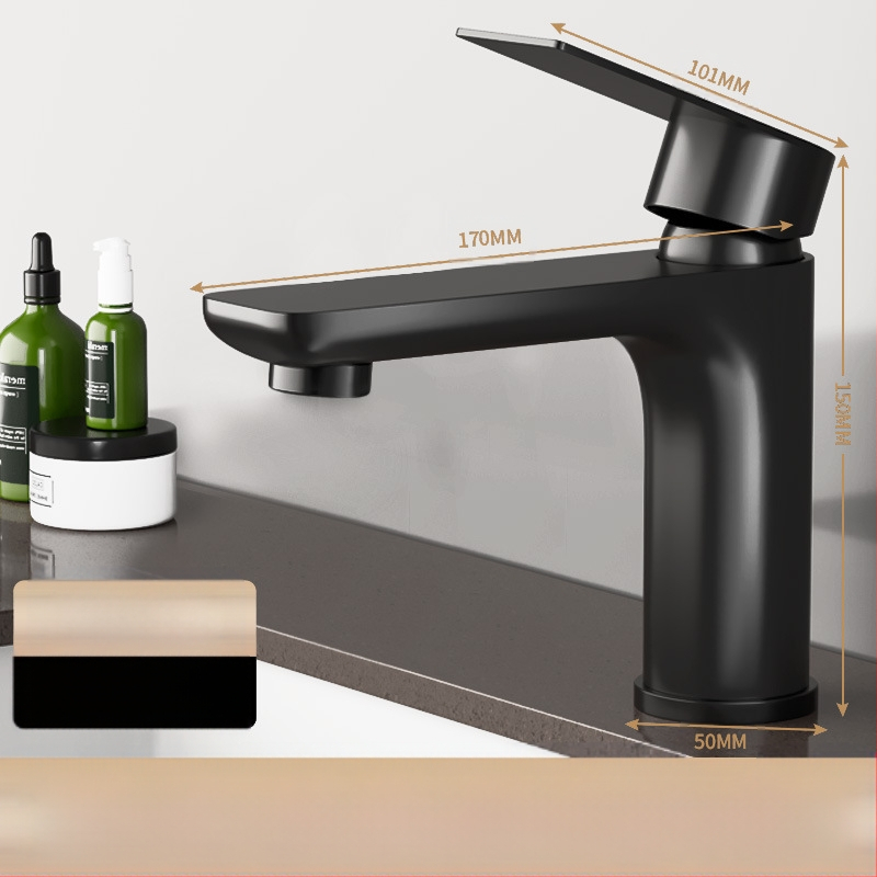 Lucky Cat universalus praustuvo čiaupas – keraminių disko vožtuvas, plastikinis korpusas, karštas/šaltas, 360° sukamas