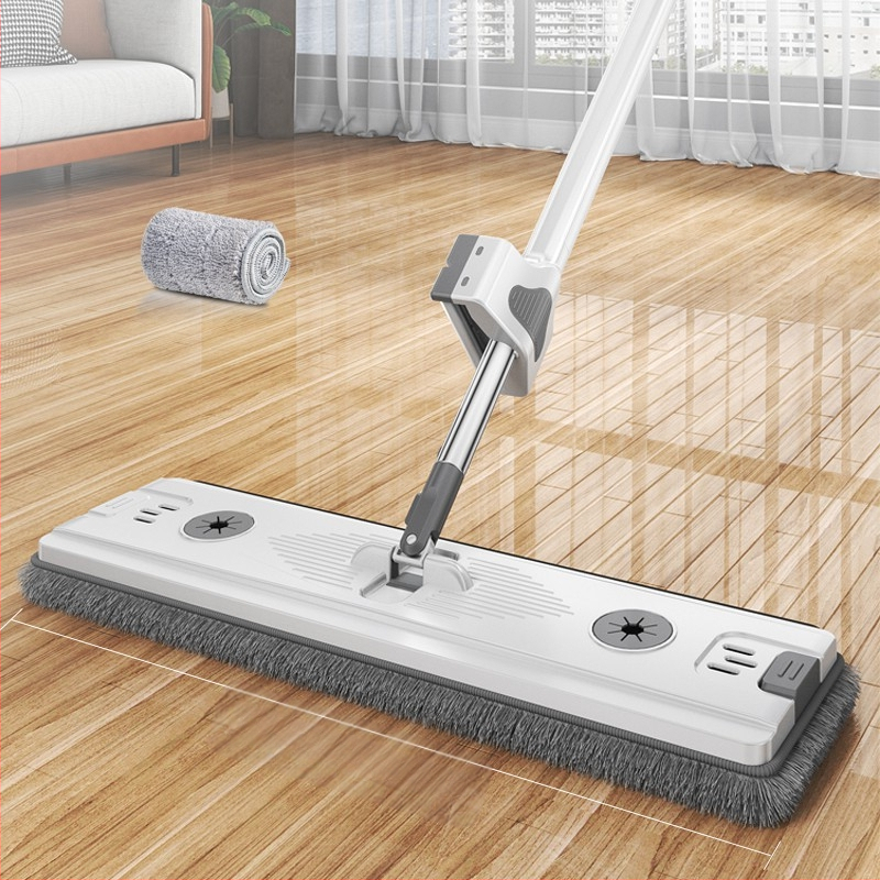 Plošni mop Thai shide – mikrovlakno, nehrđajući čelik, dehidracija 50–60%, Velcro tip držača prašine