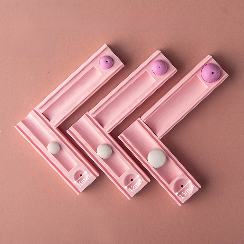 Minkštos molio kamuoliuko formavimo įrankis – pagalbinis įrankis molio formavimui su skylėmis auskarams ir karoliukams (Prekės ženklas: Easy pottery; Kategorija: Kepimo įrankiai; Stilius: Geometrija)