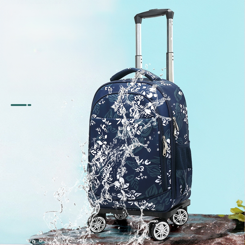 Unisex mokyklinė kuprinė su ratukais — atspari vandeniui, sumažina apkrovą, Oxford audinys, skirta pradinei mokyklai