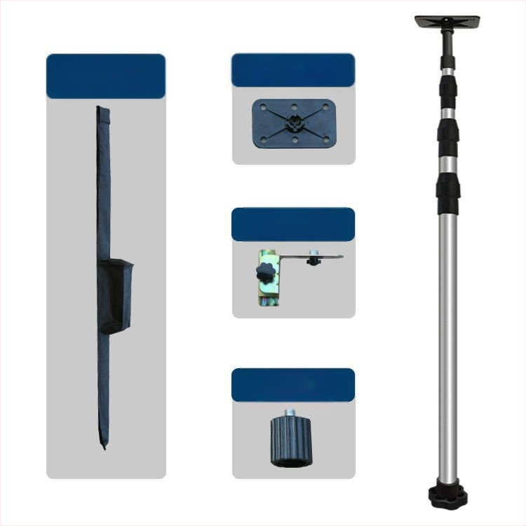 Лазерен нивелир трипод с регулируем повдигащ механизъм, инфрачервен държач, подсилен разтегателен прът и универсален таванен монтаж