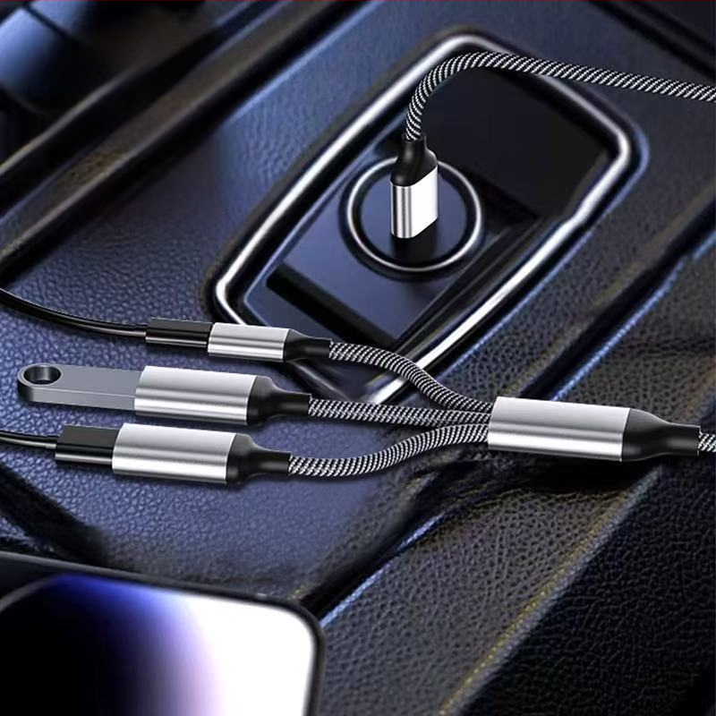 USB-C 3-portni OTG hub, USB 2.0, bakreno jezgro kabel, duljina 28 cm