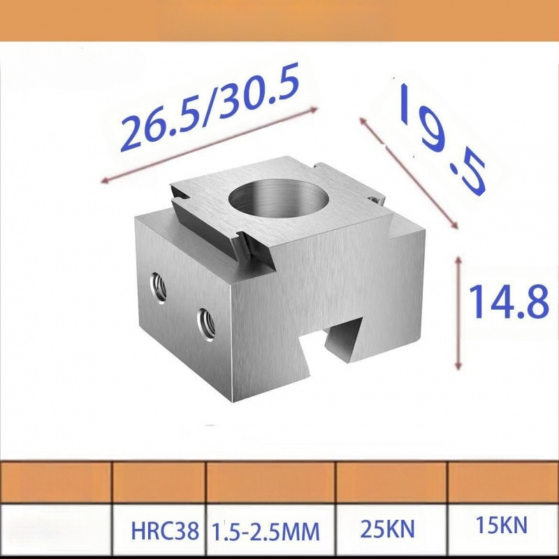 Lydinio stoties fiksatorius – daugiafunkcinis krašto fiksatorius su spaustuvu, magnetinis atsparumas, vienpusis dizainas