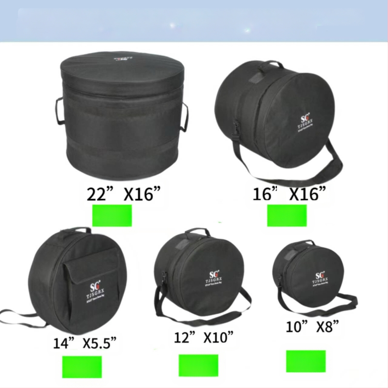 SGTJSGRX Set torbi za bubnjeve – poliester materijal, podstava od poliestera, zaštita kralježnice, smanjuje opterećenje, kućno skladištenje