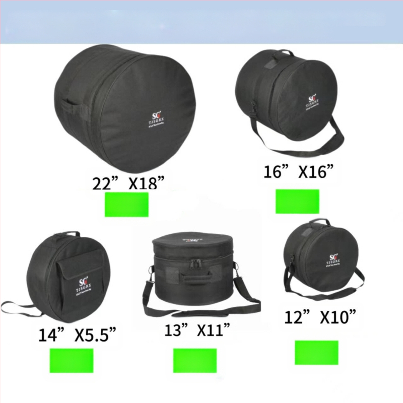 SGTJSGRX Set torbi za bubnjeve – poliester materijal, podstava od poliestera, zaštita kralježnice, smanjuje opterećenje, kućno skladištenje