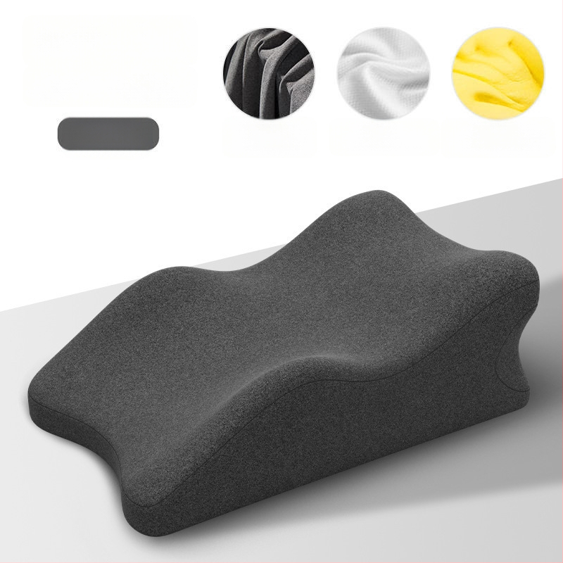 Porinė lovos pagalvė su atminties putų centru, medvilnės užvalkalas, modernus minimalistinis stilius