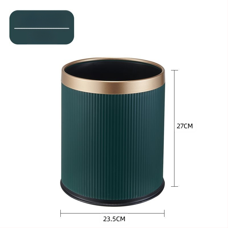 Κάδος απορριμμάτων οικιακής χρήσης — κυλινδρικού σχήματος, υλικό PP, μεγάλη χωρητικότητα, καπάκι που ανοίγει με πάτημα