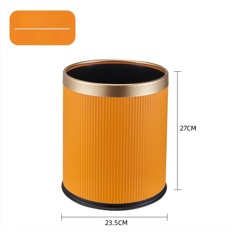Κάδος απορριμμάτων οικιακής χρήσης — κυλινδρικού σχήματος, υλικό PP, μεγάλη χωρητικότητα, καπάκι που ανοίγει με πάτημα