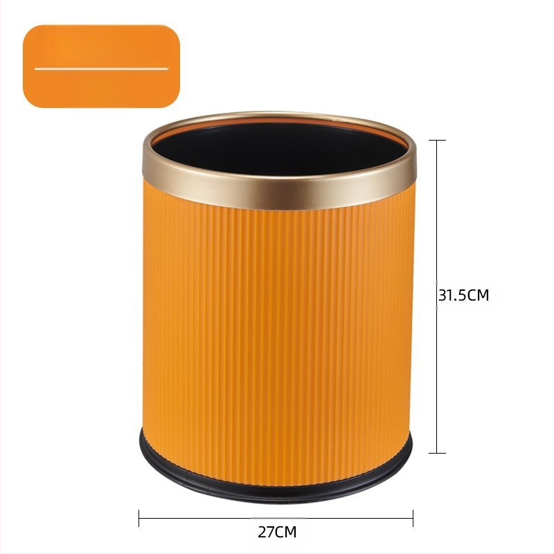 Κάδος απορριμμάτων οικιακής χρήσης — κυλινδρικού σχήματος, υλικό PP, μεγάλη χωρητικότητα, καπάκι που ανοίγει με πάτημα