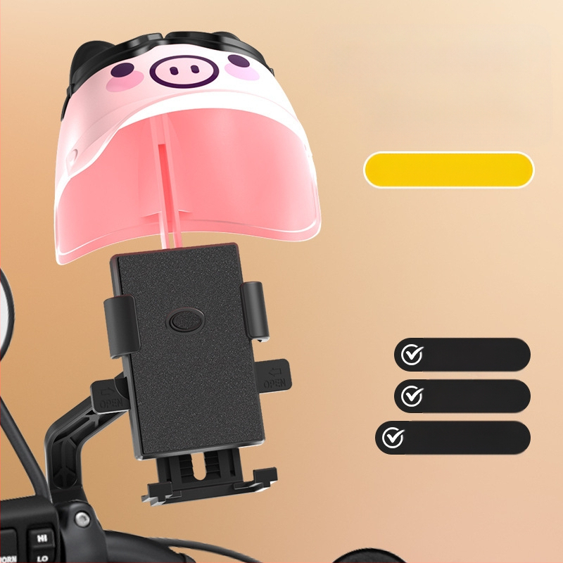 Telefonų laikiklis motociklui ir elektriniam dviraliui – universalus, plastikinis, pritaikymo galimybės