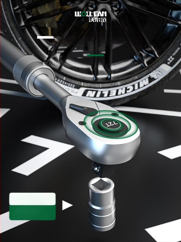 Βιομηχανικό τηλεσκοπικό καστάνιο κλειδί δύο κατευθύνσεων, κράμα χρωμίου-βανadiου, εργαλείο ροπων