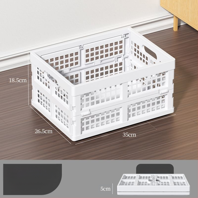 Kokkupandav perforuotas plastikinis krepšys iš PP, maisto kokybės, skirtas užkandžiams ir daržovėms