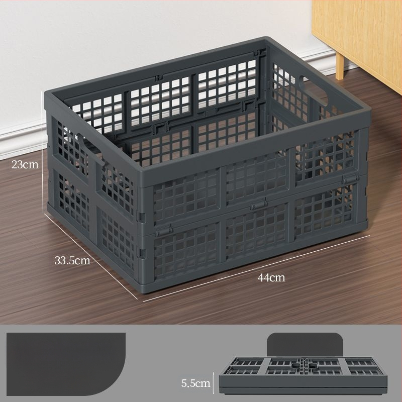 Kokkupandav perforuotas plastikinis krepšys iš PP, maisto kokybės, skirtas užkandžiams ir daržovėms