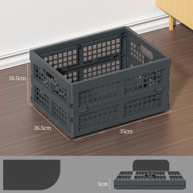 Kokkupandav perforuotas plastikinis krepšys iš PP, maisto kokybės, skirtas užkandžiams ir daržovėms