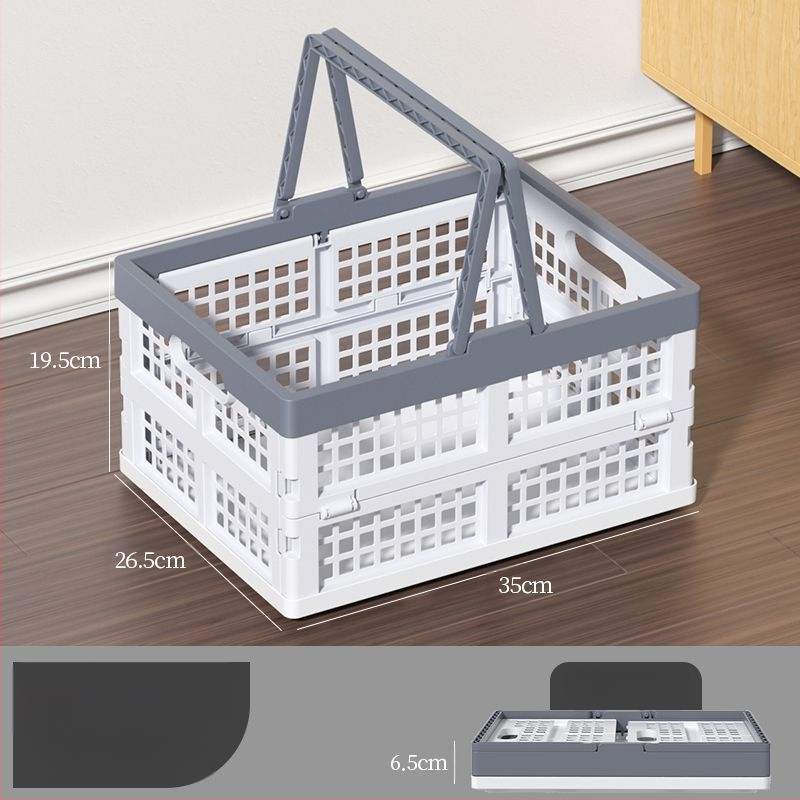 Kokkupandav perforuotas plastikinis krepšys iš PP, maisto kokybės, skirtas užkandžiams ir daržovėms