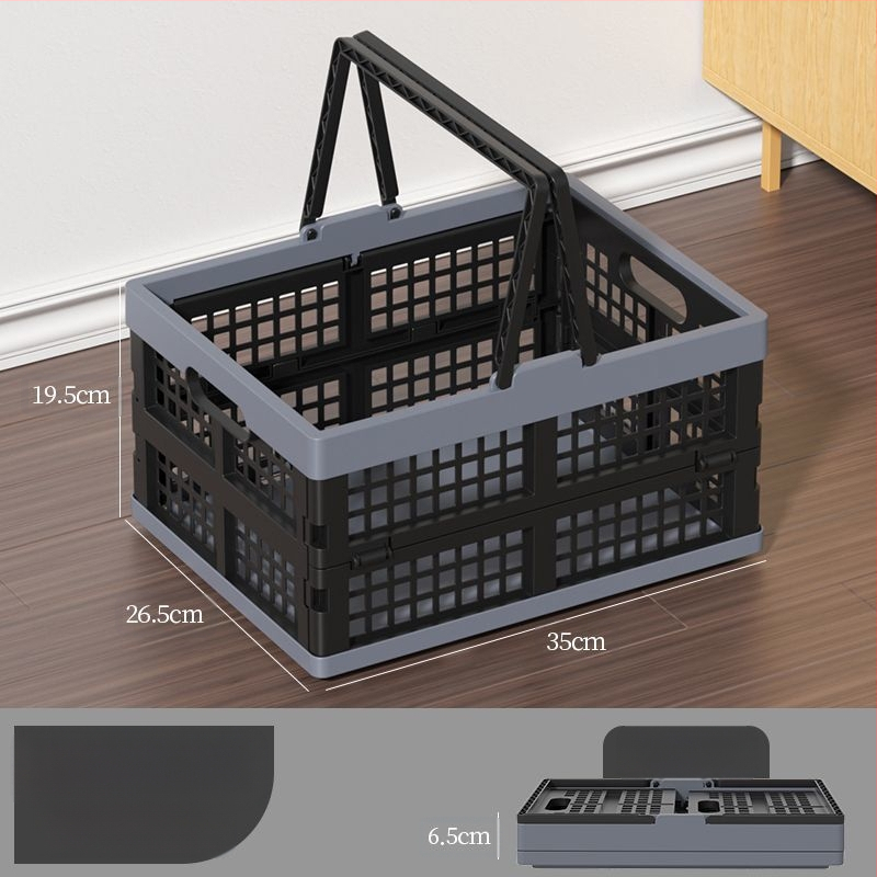 Kokkupandav perforuotas plastikinis krepšys iš PP, maisto kokybės, skirtas užkandžiams ir daržovėms