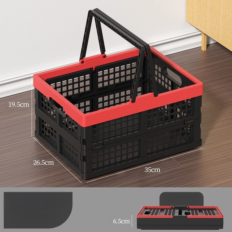 Kokkupandav perforuotas plastikinis krepšys iš PP, maisto kokybės, skirtas užkandžiams ir daržovėms