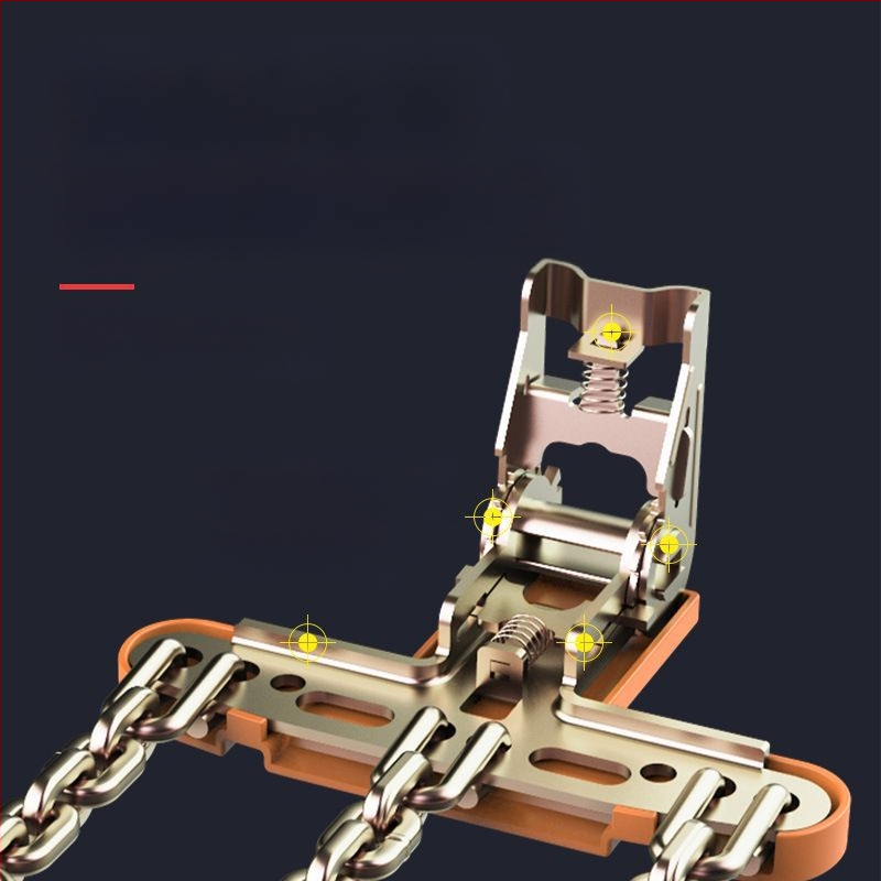 Snow King ötvözet hólánc autókhoz, Tian Grid stílus, univerzális 165-285-ös abroncsokhoz