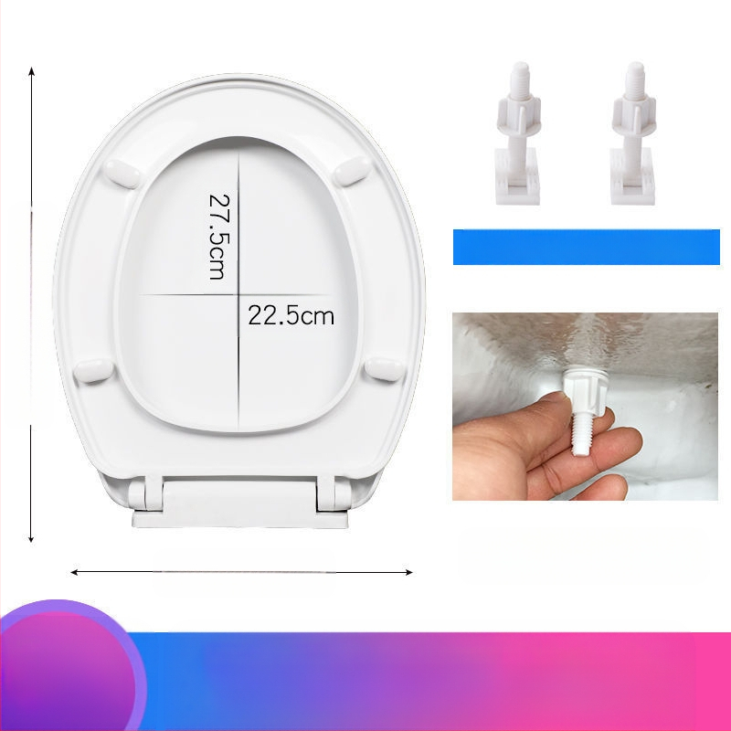 Κάλυμμα λεκάνης τουαλέτας, καθολικά παχύτερο U-μορφής, επάνω τοποθέτηση (Υλικό: PP πίνακας; Στυλ: Κλασικό/Μοντέρνο μινιμαλιστικό; Αποσβεστήρας απαλού κλεισίματος; Απόσταση οπών 11–20 εκ.; Μοντέλο 1)