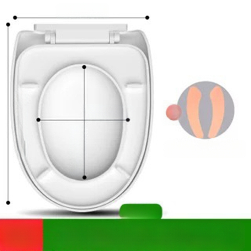 Κάλυμμα λεκάνης τουαλέτας, καθολικά παχύτερο U-μορφής, επάνω τοποθέτηση (Υλικό: PP πίνακας; Στυλ: Κλασικό/Μοντέρνο μινιμαλιστικό; Αποσβεστήρας απαλού κλεισίματος; Απόσταση οπών 11–20 εκ.; Μοντέλο 1)