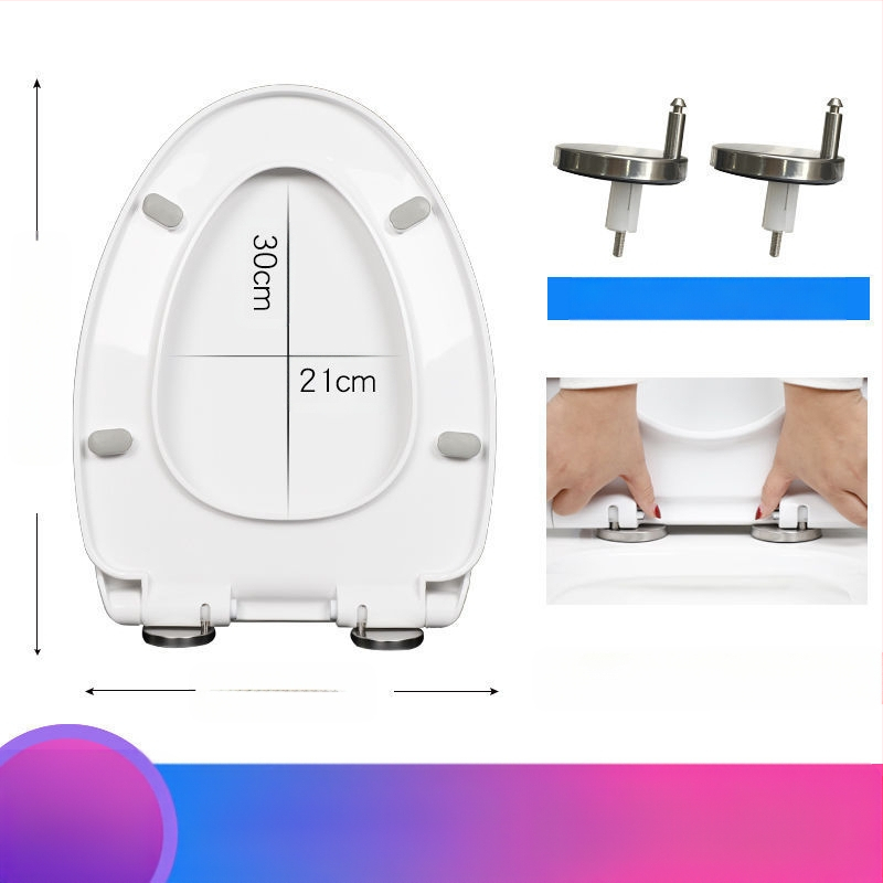 Κάλυμμα λεκάνης τουαλέτας, καθολικά παχύτερο U-μορφής, επάνω τοποθέτηση (Υλικό: PP πίνακας; Στυλ: Κλασικό/Μοντέρνο μινιμαλιστικό; Αποσβεστήρας απαλού κλεισίματος; Απόσταση οπών 11–20 εκ.; Μοντέλο 1)