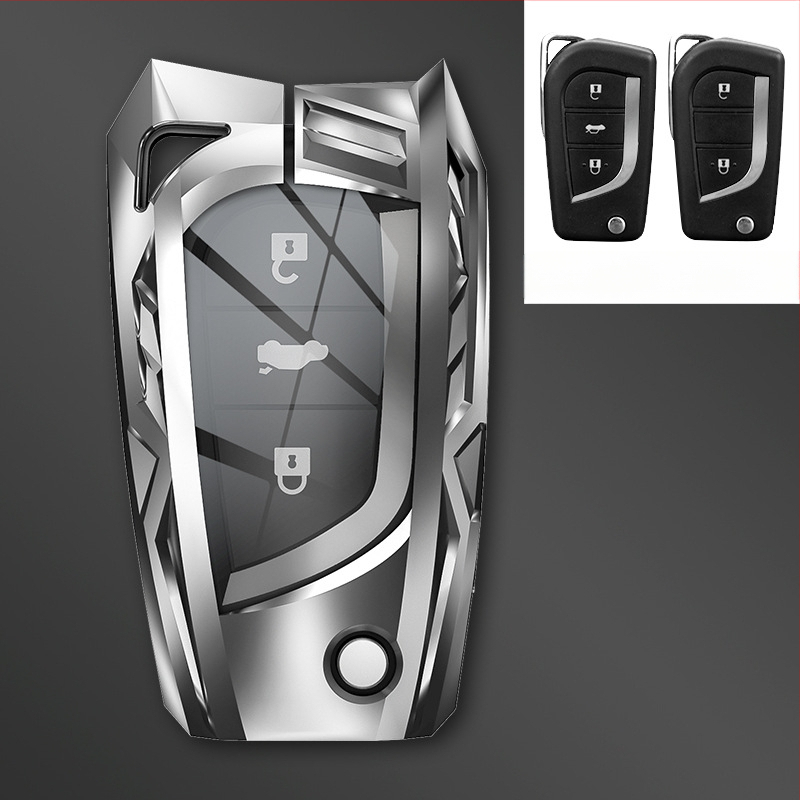 Páncélozott kulcstartó Toyotahoz – cinkötvözet, modern stílus, modellek YA0038/YA0039