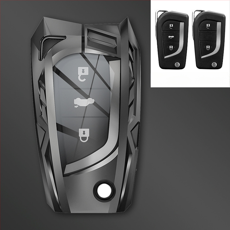 Páncélozott kulcstartó Toyotahoz – cinkötvözet, modern stílus, modellek YA0038/YA0039