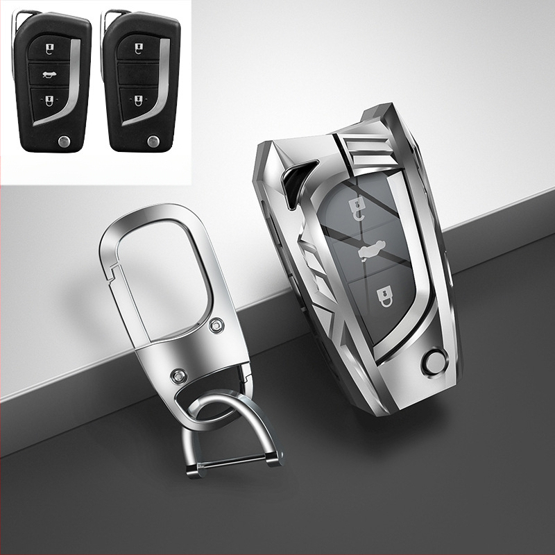 Páncélozott kulcstartó Toyotahoz – cinkötvözet, modern stílus, modellek YA0038/YA0039
