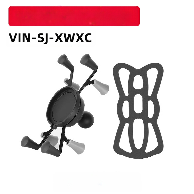 Държач за телефон в автомобил с анти‑вибрация, X-Type, навигационен държач с бързо освобождаване, 25 мм шарнирна глава, за кормило на мотоциклет, безжично зареждане