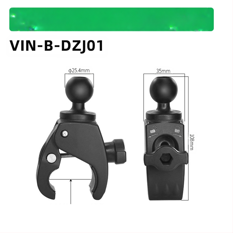 Държач за телефон в автомобил с анти‑вибрация, X-Type, навигационен държач с бързо освобождаване, 25 мм шарнирна глава, за кормило на мотоциклет, безжично зареждане