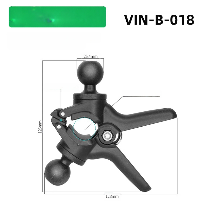 Държач за телефон в автомобил с анти‑вибрация, X-Type, навигационен държач с бързо освобождаване, 25 мм шарнирна глава, за кормило на мотоциклет, безжично зареждане