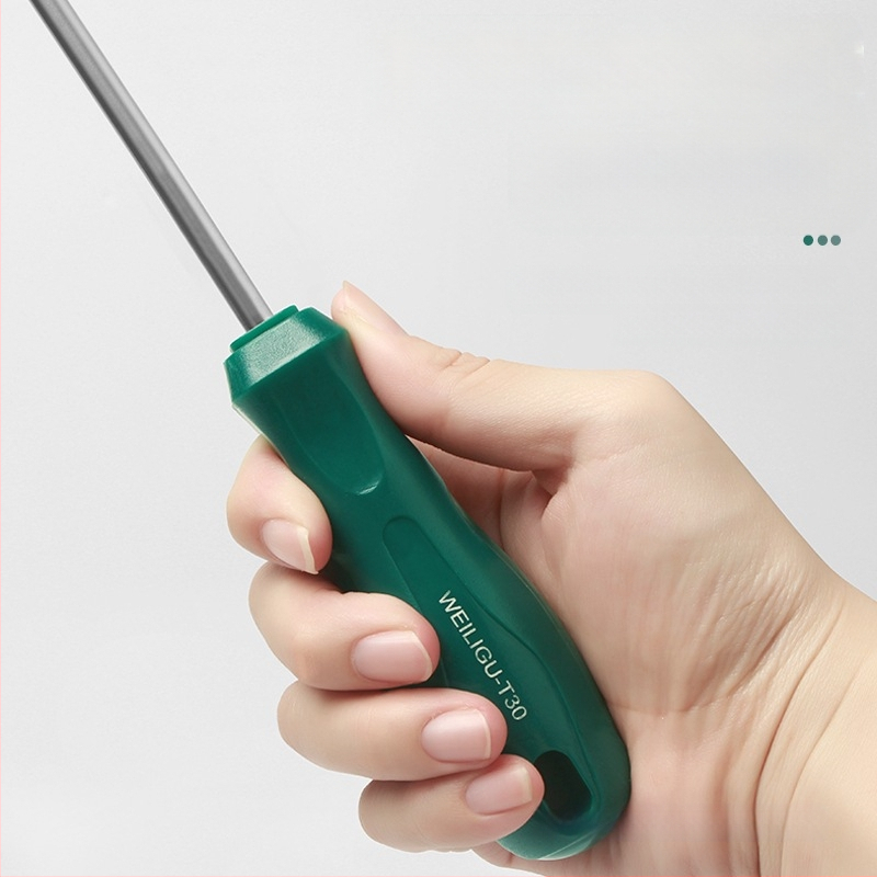 Дълъг комплект битове за отвертка с магнитен връх — Торкс (T5, T8, T27, T30) и шестогранни битове, въглеродна стомана